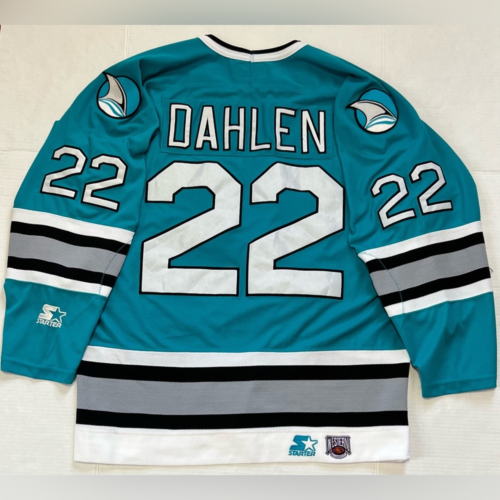 Vintage Ulf Dahlen San Diego Sharks Starter Xl 90s Nhl